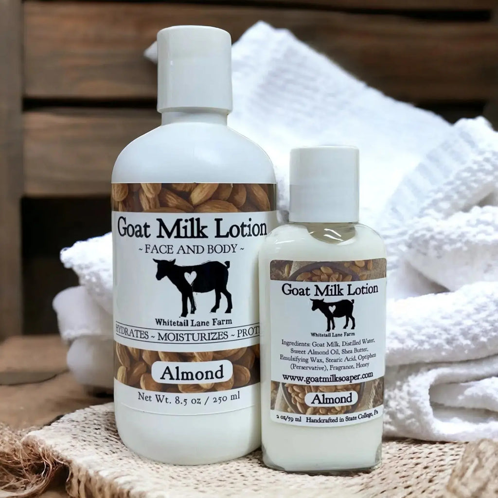 Goat Milk Lotion - Almond from Whitetail Lane Farm Goat Milk Soap