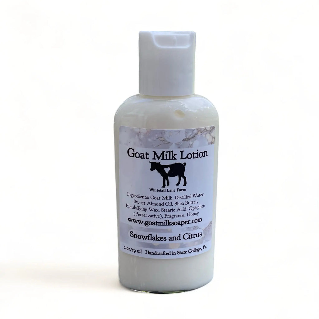 Snowflakes and Citrus Goat Milk Lotion from Whitetail Lane Farm Goat Milk Soap