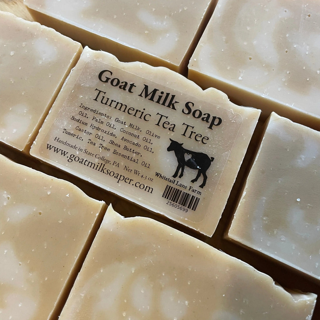 Turmeric Tea Tree Goats Milk Soap from Whitetail Lane Farm Goat Milk Soap