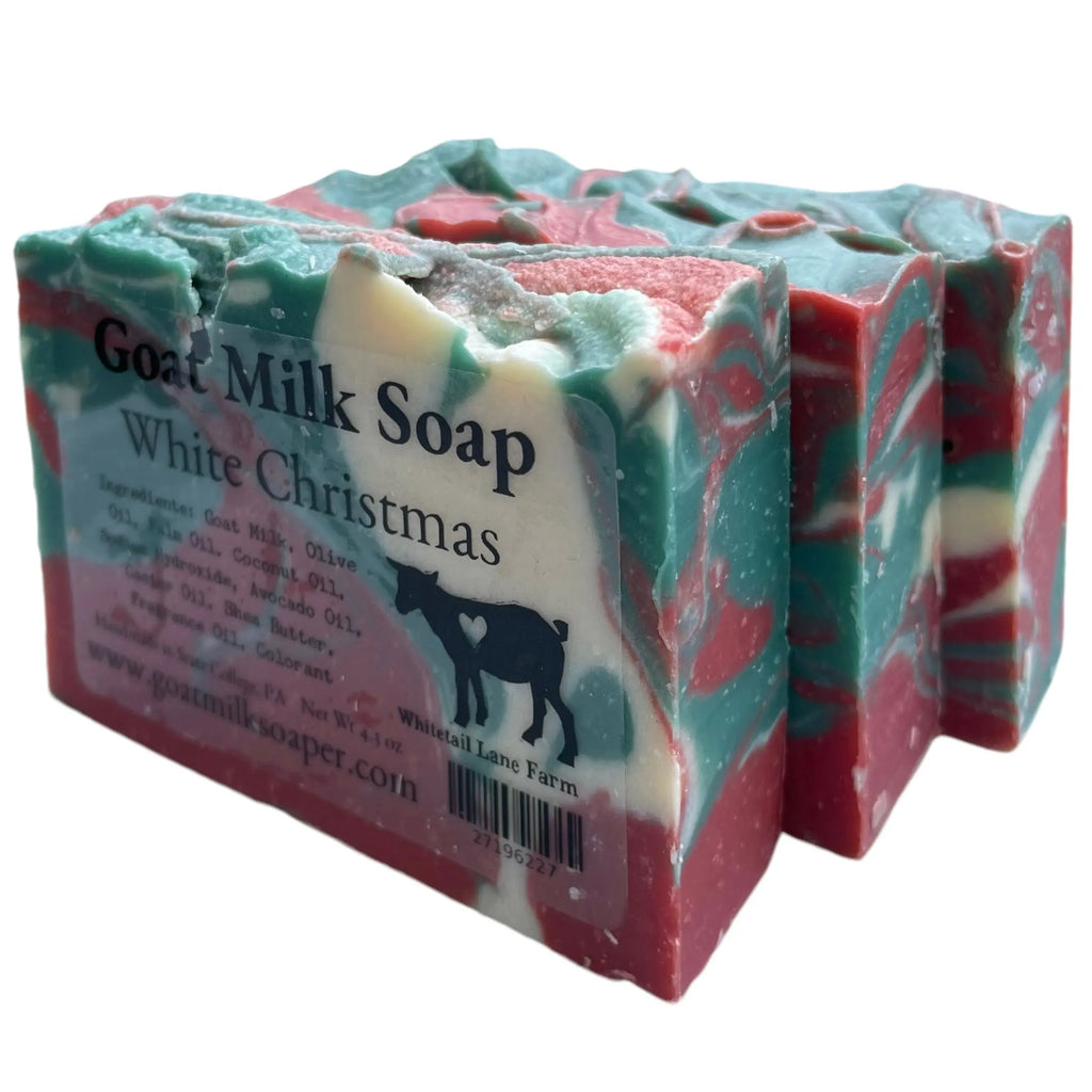 White Christmas Goat Milk Soap from Whitetail Lane Farm Goat Milk Soap